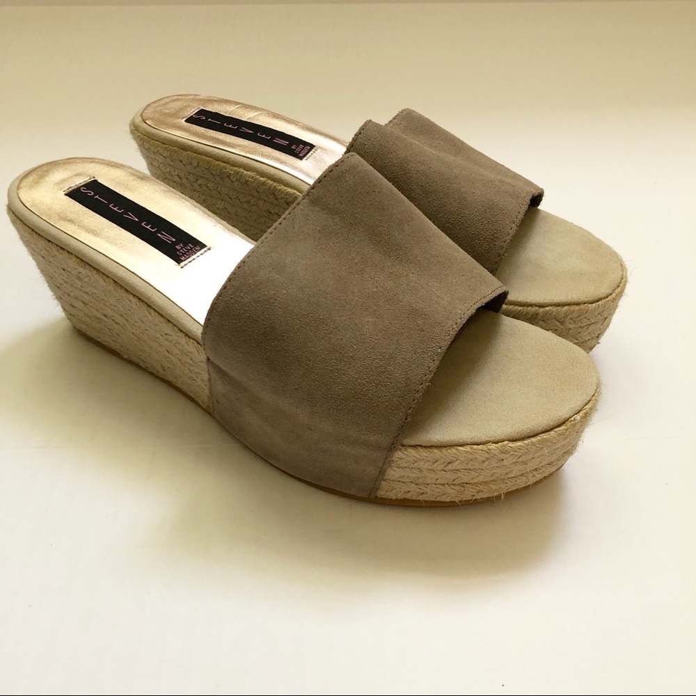 Steven By Steve Madden Slide On Tan Espadrilles